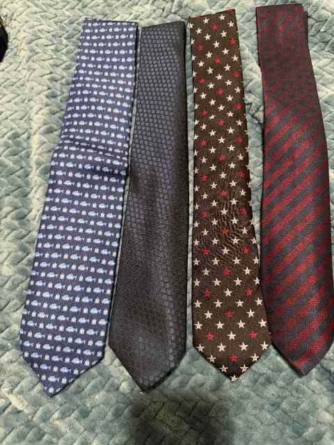 WTT 6 Ties - Louis Vuitton, Hermes, Gucci, Givench