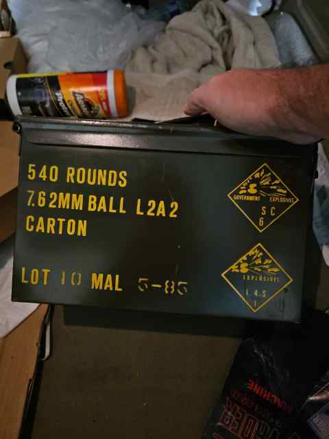 7.62x51 Military Surplus 600rds $350