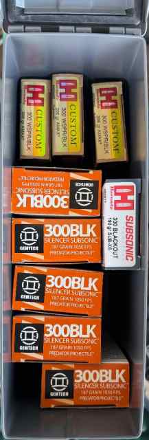 300 Blk/Whisper subsonic, 9 boxes