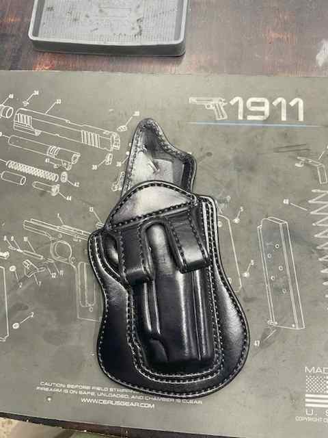 PALMETO LEATHER WORKS 1911 IWB HOLSTER 4.25 W/RAIL