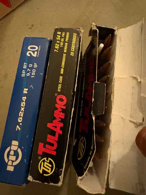 7.62x54r Mosin Nagant ammo 48rds