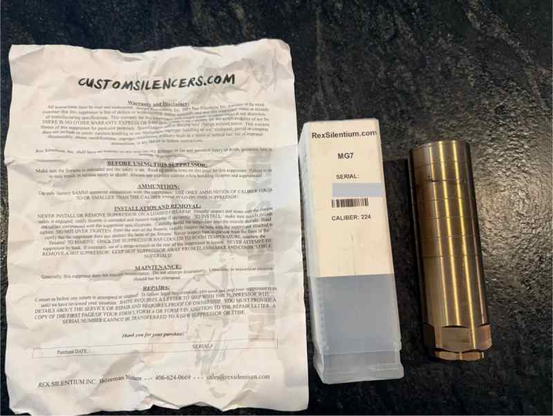 Rex Silentium MG7 .224