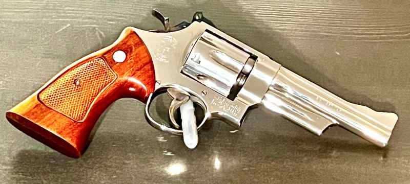 S&amp;W Model 27-2 Nickel 5” Barrel .357 MAG Revolver