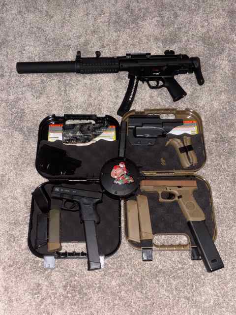 Glock 26 Glock 45 and MP5