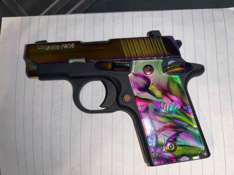 Sig P238 Rainbow titanium