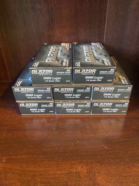 400 rounds brand new brass case 9mm 