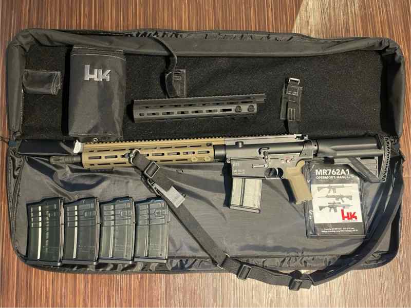 HK MR762 A1 —5 mags,Geissele trigger,Xtr handguard