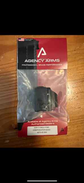 NIB Agency Arms Glock Gen5 Single Port Comp