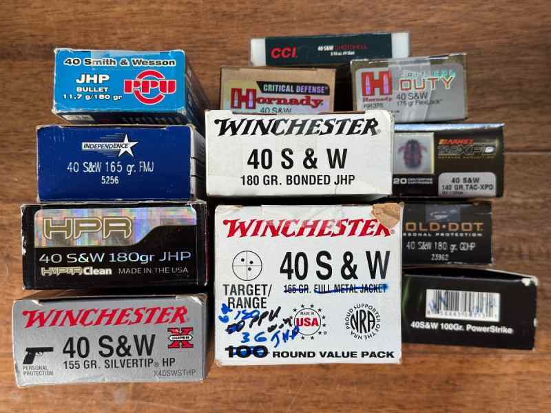.40S&amp;W ammo, mostly defensive, all or part