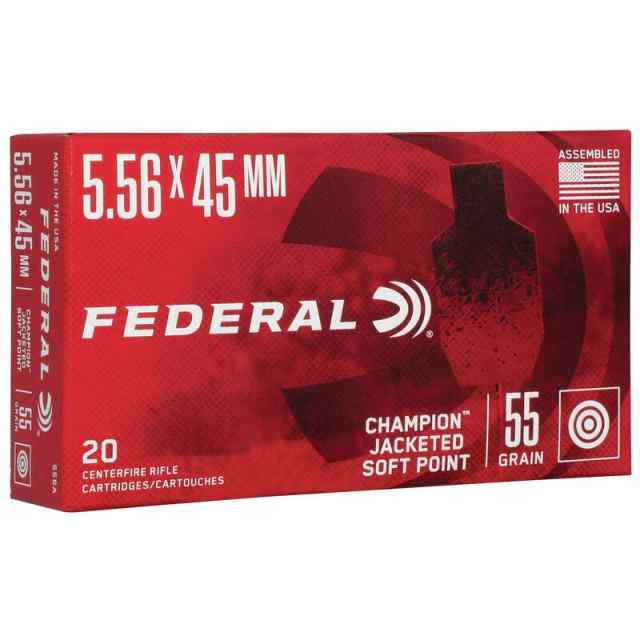Federal American Eagle 5.56x45mm Ammo 55 Grain JSP