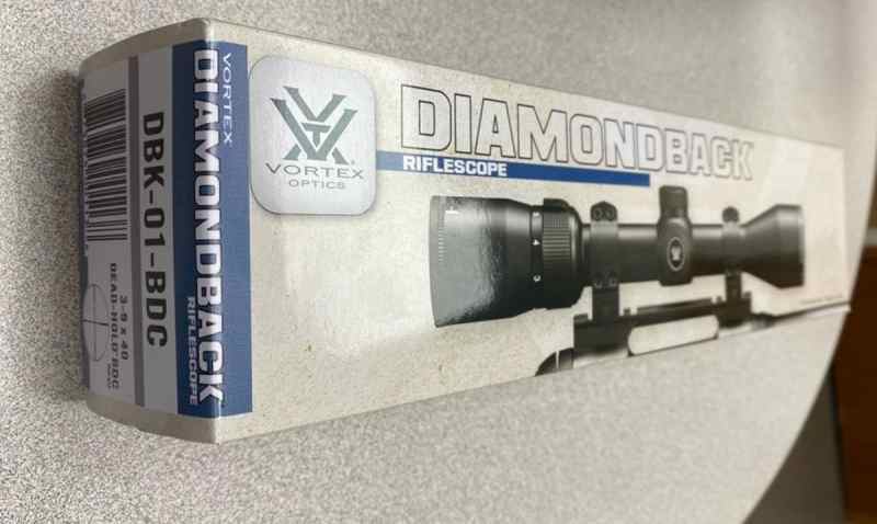 Vortex diamondback 3-9x40 BDC scope
