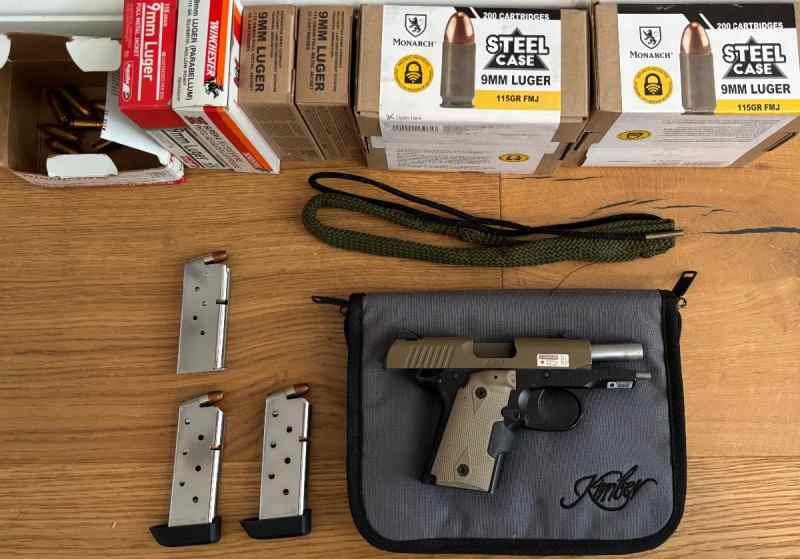 Kimber Micro 9 Desert Tan + Ammo + Extra Mag