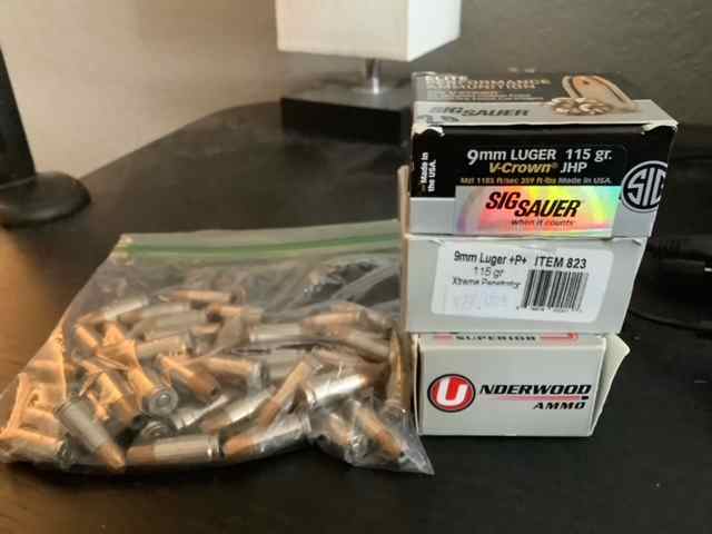 105 Rounds of Specialty 9mm Ammo - Underwood &amp; Sig
