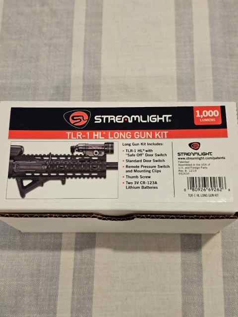 NIB Streamlight TLR 1 HL Long Gun Kit 1000 lumens