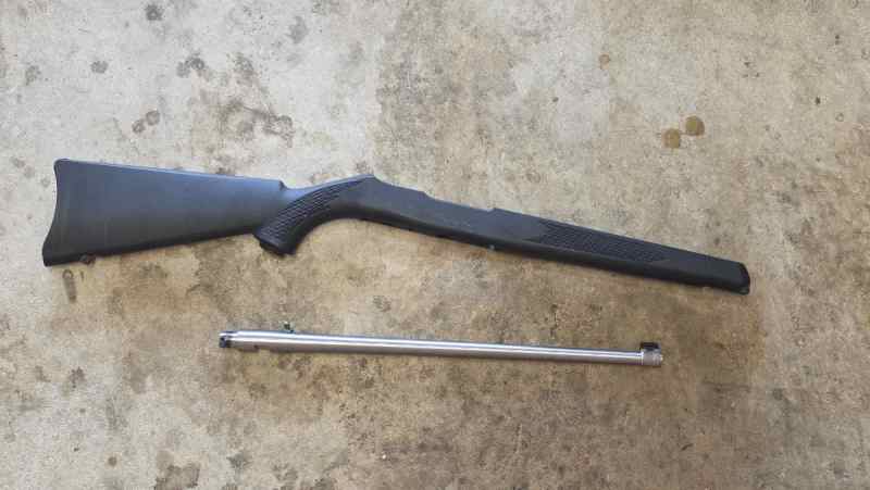 Stainless Steel factory 10/22 barrel / stock
