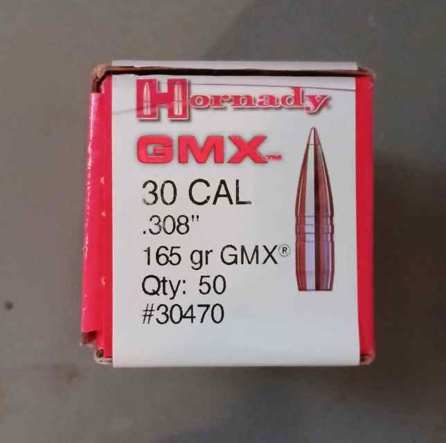 Hornady 30 cal., 165 gr. GMX bullets