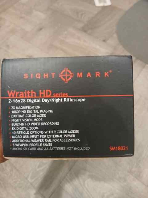 Night vision scope sitemark Wraith HD/hog hunt