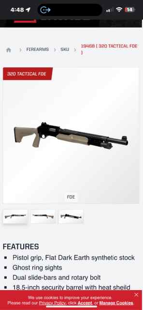 Steve 12 gauge shotgun fde