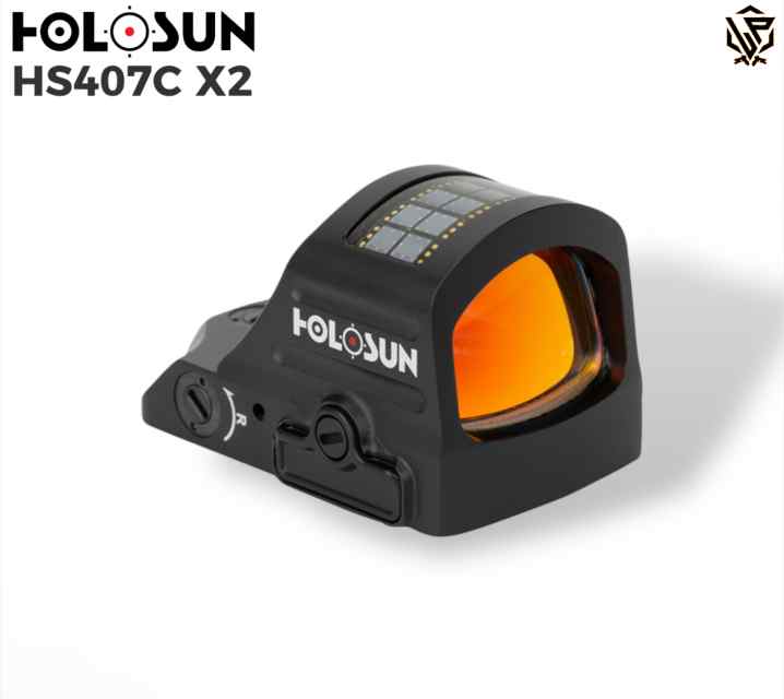 HOLOSUN 407C-X2 2 MOA Red Dot Sight