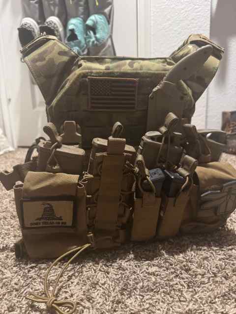 WTT. Loaded out chest rig. Level 4 plates. 