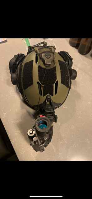 PVS14 helmet and laser
