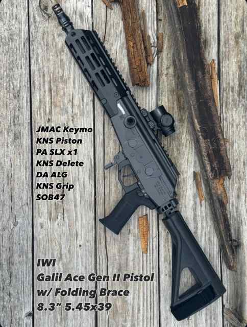 IWI Galil ACE GEN II Pistol 8.3" 5.45x39mm w/Brace