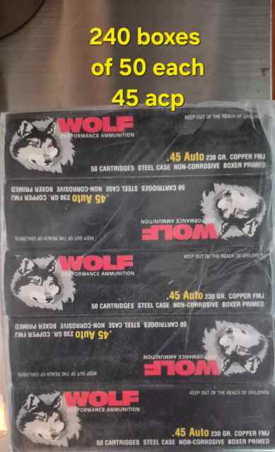 45 Wolf- 9mm Wolf- 22LR Remington