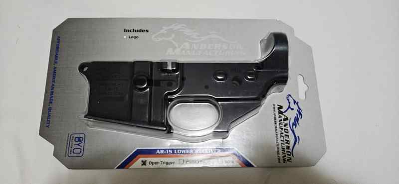 new Anderson stripped AR15 lower receiver