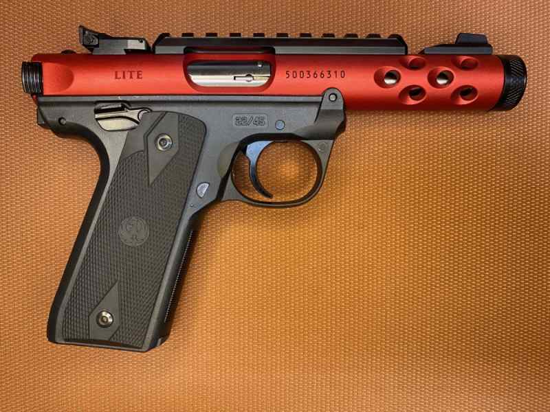 NEW IN BOX - Ruger Mark IV 22/45 Lite-Red Anodized