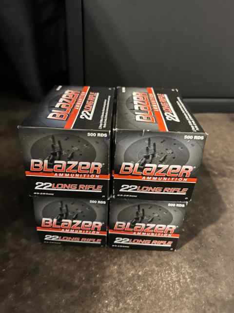 2,000 rounds Cci blazer .22lr 40g 