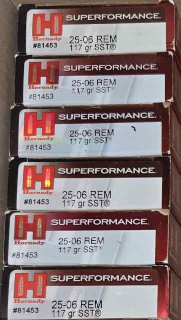 Hornady superformance 25-06 117 grain