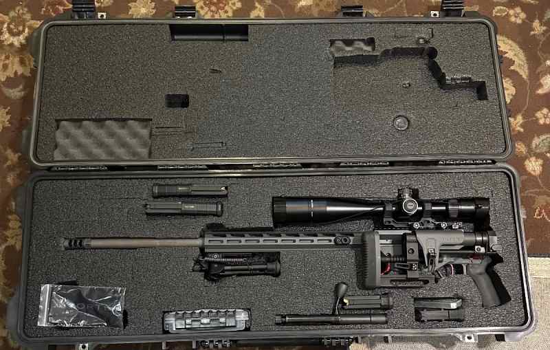 6mm Ruger Precision Rifle w/Scope, Bipod, and Case
