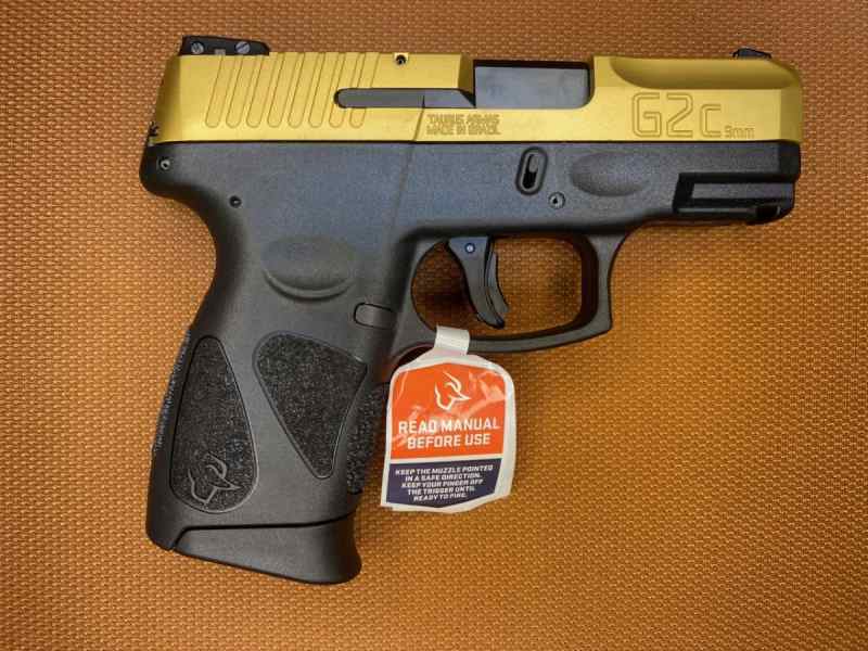 NEW IN BOX - Taurus G2c - 9MM - 3.25&quot; Black/Gold