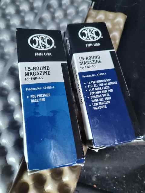 FNP-45 mags. 15rds