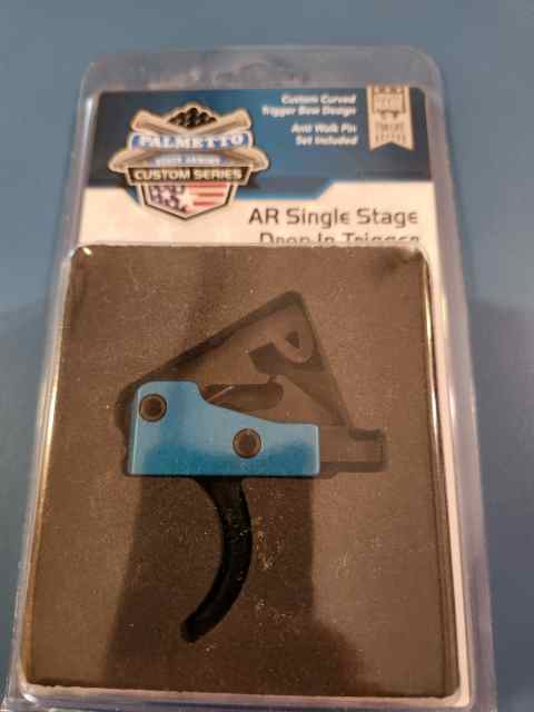 AR Single Stage drop-in curved trigger w/anti walk