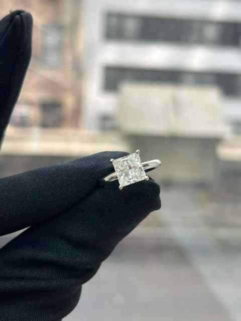 3.14ctw lab diamond ring