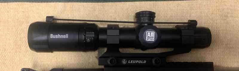 Bushnell AR optics 1-4x24 LPVO in Leupold mount