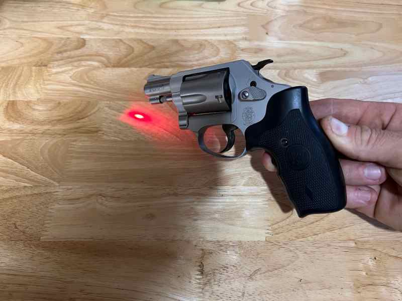 Smith and Wesson 637 air weight with laser grips