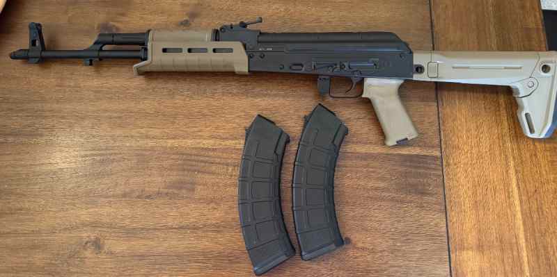 PSA AK-47 GF3 &quot;MOEKOV&quot; FORGED RIFLE, FDE