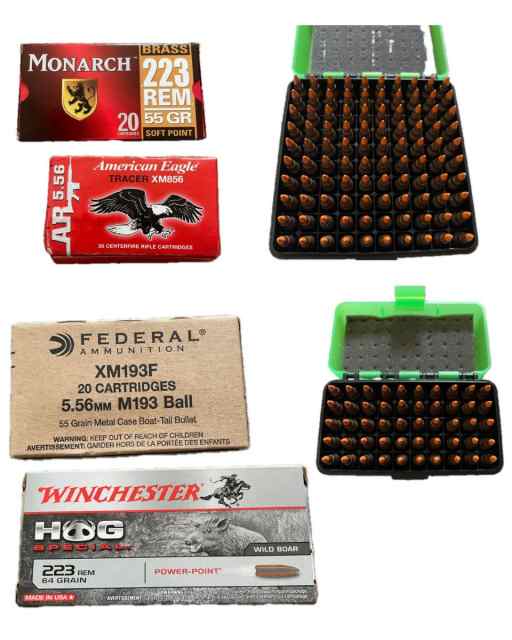 700+ ROUNDS 5.56 223 RIFLE AMMO TRACERS SOFT POINT