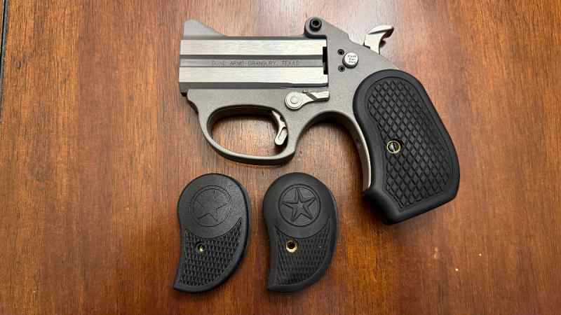 Bond Arms Stinger 9mm with B6 extended grips