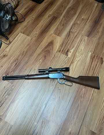 Winchester 94, 33-30 with scope.  16.5 inch barrel