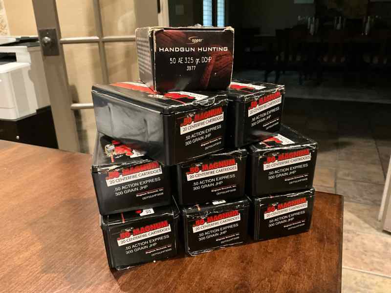 .50 Magnum Research Desert Eagle Ammo 50AE 180rds
