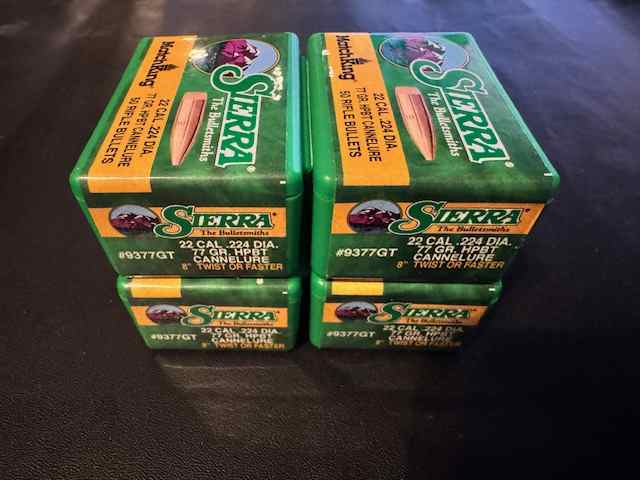 Sierra 77 GR. HPBT MATCHKING w/Cannelure (4 boxes)