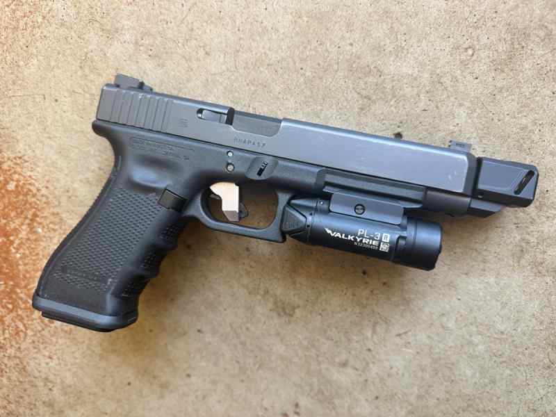 Glock 34 Faxon Threaded Barrel w/Comp, Trigger,+