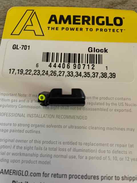 AmeriGlo GL-701 Glock sights