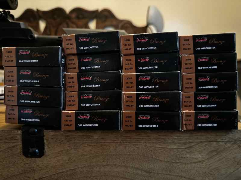$300 for 380rds PMC Bronze 147gr 308WIN
