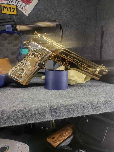 Beretta 92fs 24k Gold Plated