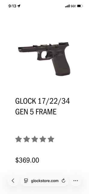 Glock 17 gen4-5 Frame WTB/WTT
