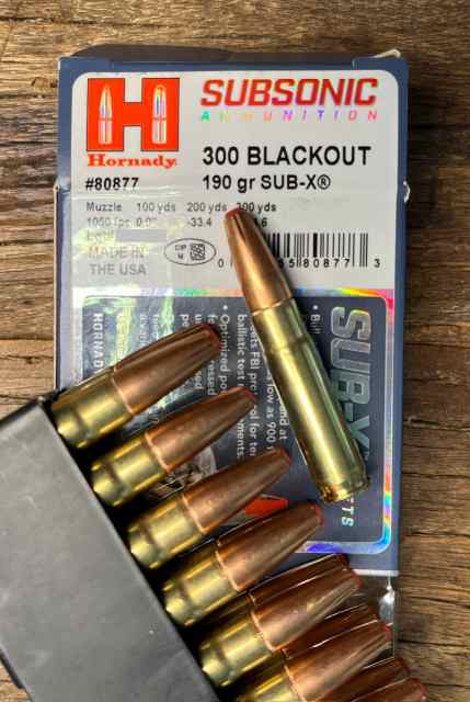 Hornady 300 Blackout Subsonic